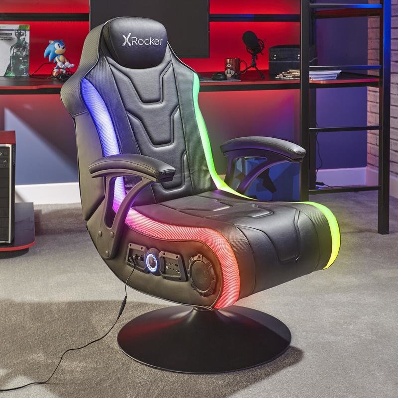 EAN 94338514278 - X Rocker Monsoon RGB 4.1 Neo Motion Butaca para jugar Asiento acolchado Negro imagen 1