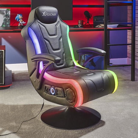 EAN 94338514278 - X Rocker Monsoon RGB 4.1 Neo Motion Butaca para jugar Asiento acolchado Negro imagen 1
