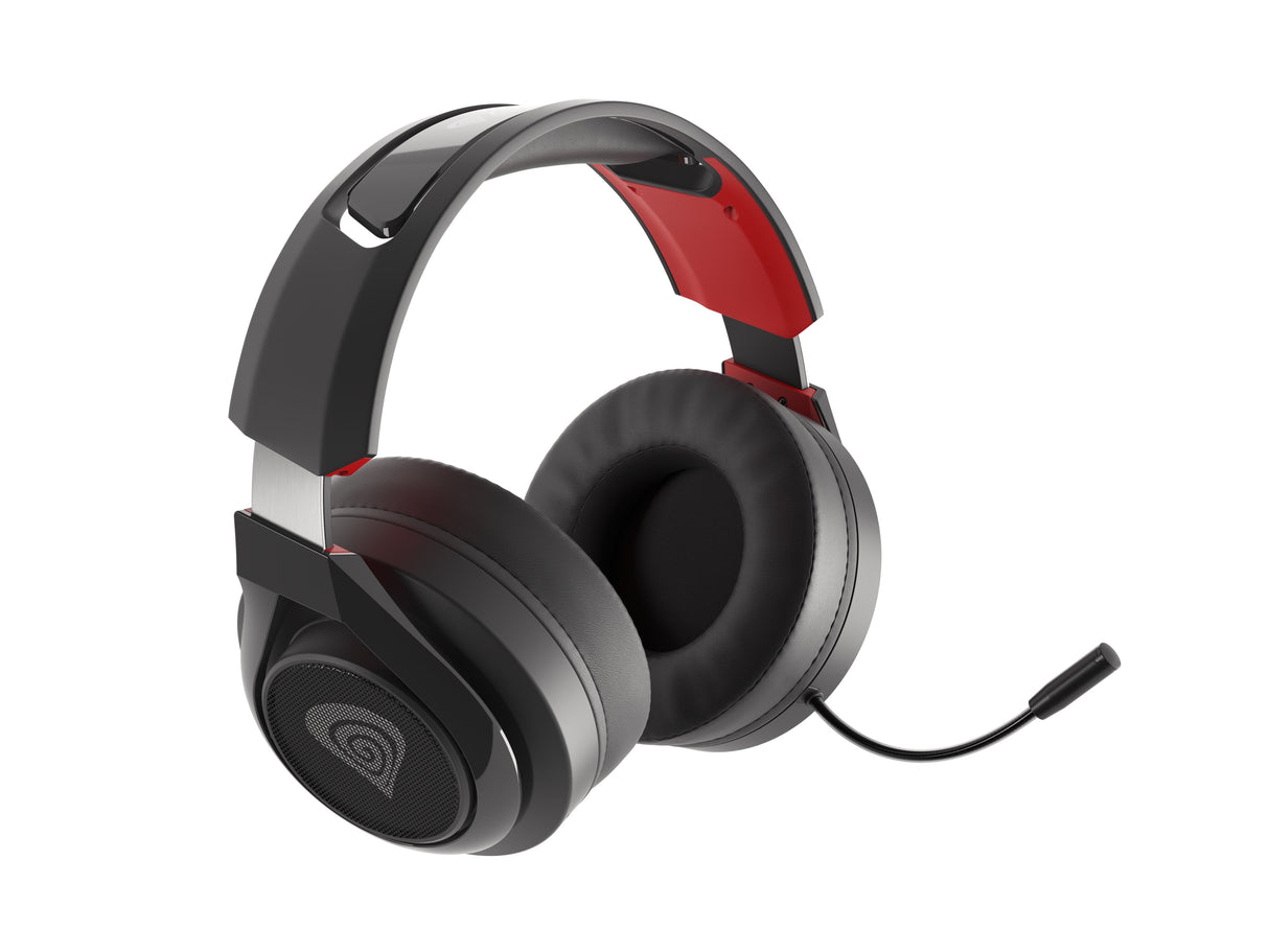 Auriculares Gaming Genesis Selen 400 Microfono Inalambrico Negro
