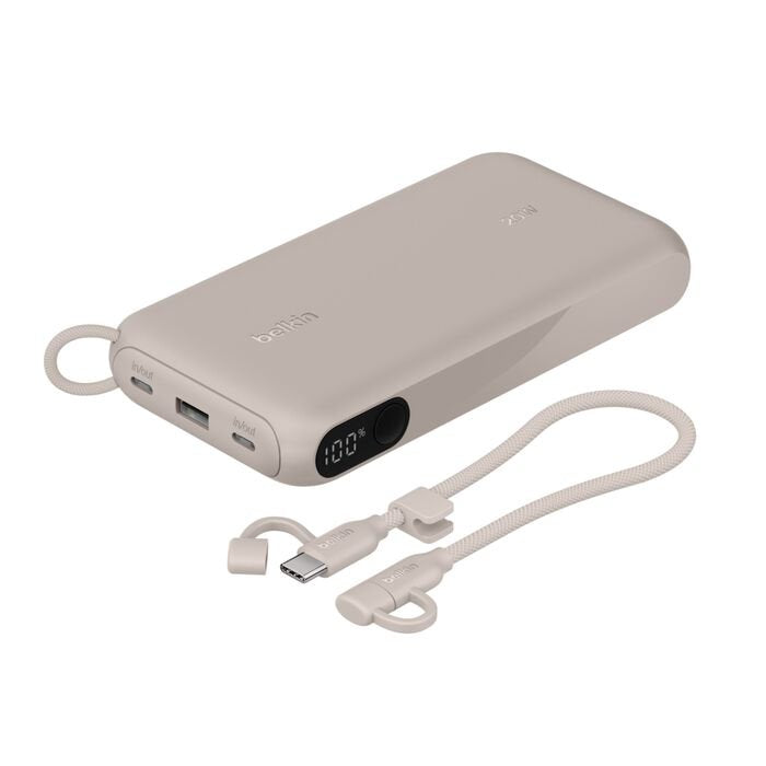 Belkin 20k Pd20w Power Bank With Display Sand