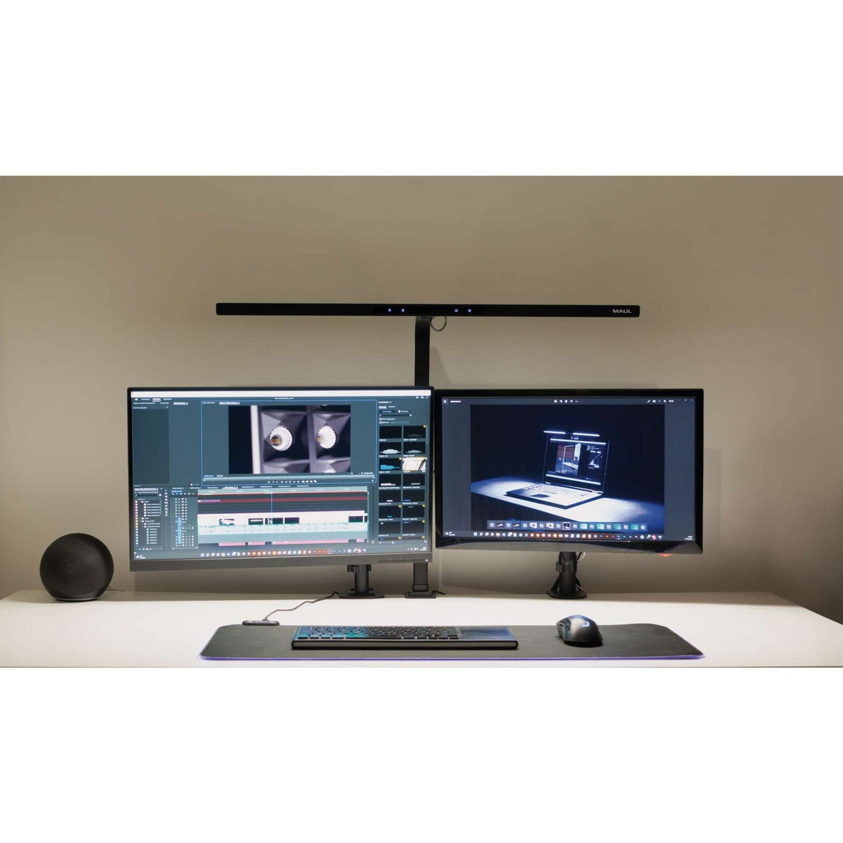 Maul Led Monitorleuchte Maulgate Color Vario Sensor, Dimmbar Retail