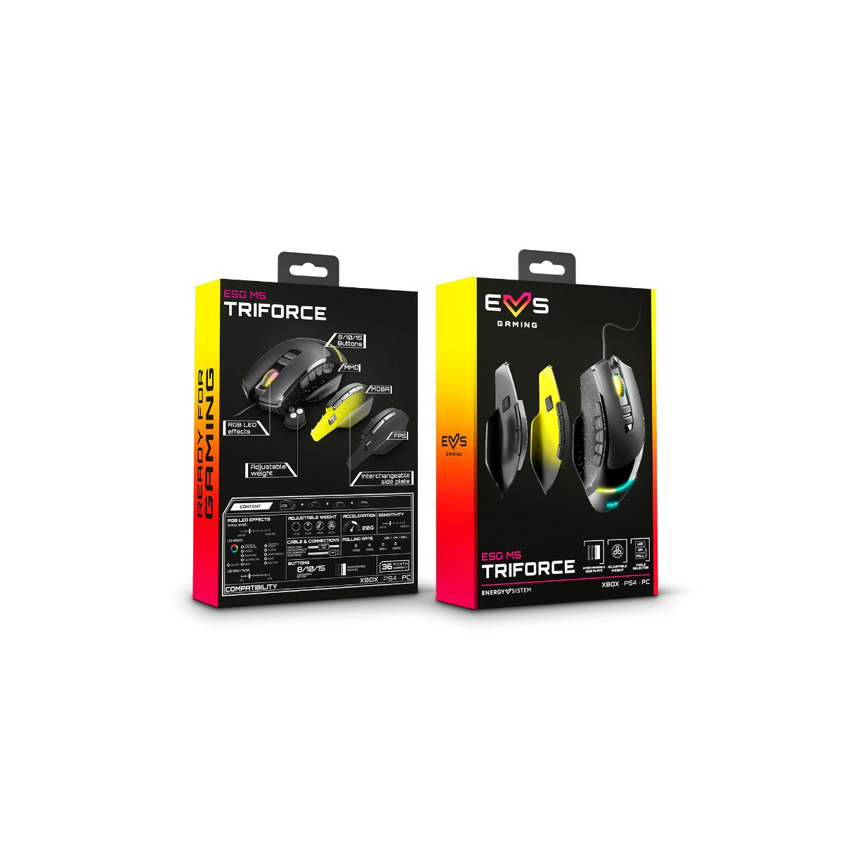 Energy Sistem Raton Gaming Esg M5 Triforce Rgb