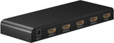 Goobay Splitter Hdmi 1 A 4 (4k @ 30hz) Negro 58482