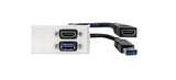EAN 5704174894643 - Vivolink WI221295 toma de corriente HDMI + USB A Blanco imagen 1