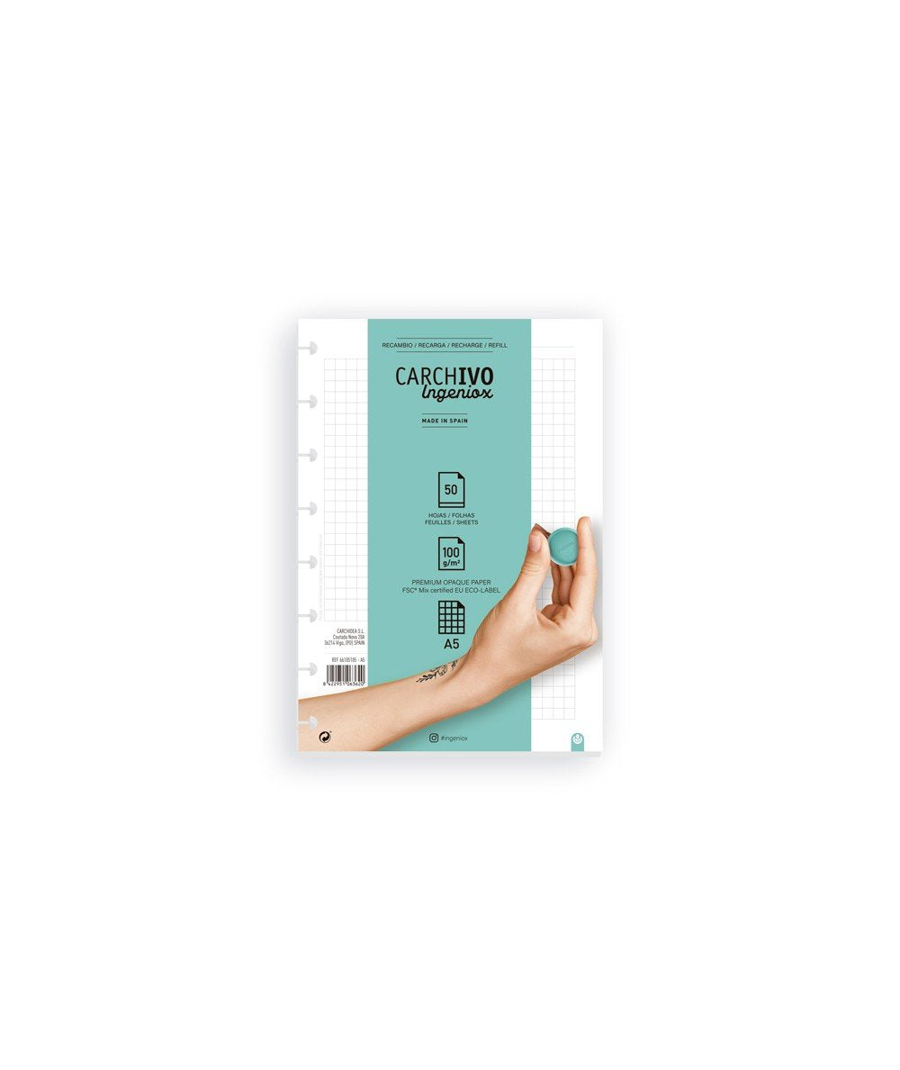 EAN 8422951063620 - CARCHIVO 66105105 papel de cuaderno 150 x 210 mm (A5) 50 hojas imagen 1