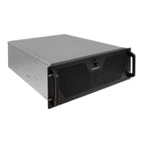 Caja Rack 19" Unykach 4u Sin Fuente Negro Plata 6 Bahias Int 1xusb2.0 1xusb3.0 1xusb-C