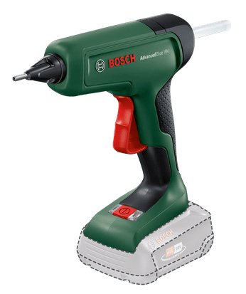 Pistola De Pegamento Caliente Inalámbrica Bosch Advancedglue 18v (Verde/Negro, Sin Batería Ni Cargador, Power For All Alliance)