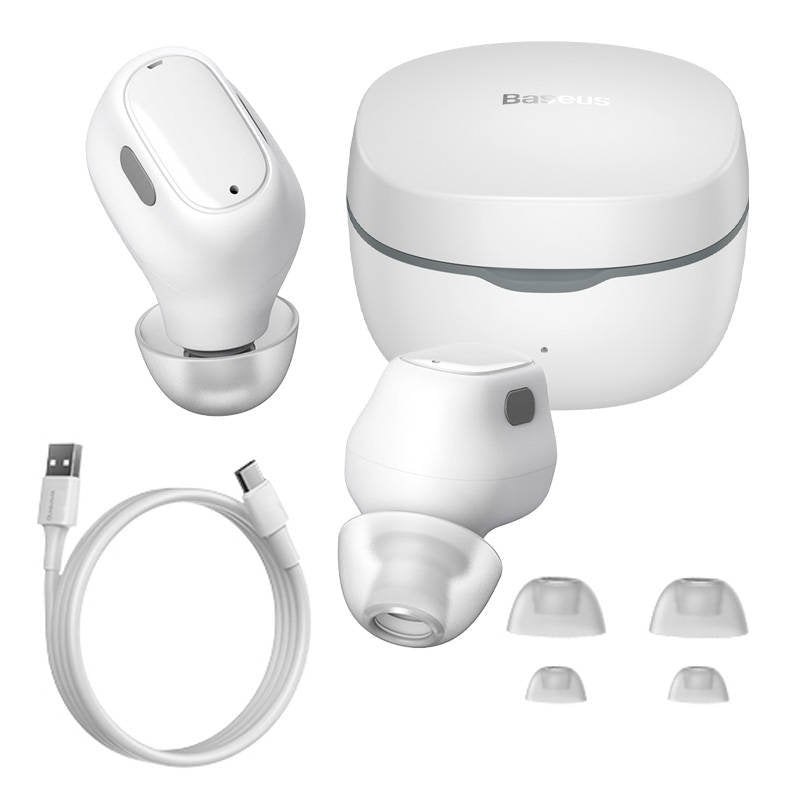 Auriculares Baseus Wm01 Inalámbrico Usb Tipo C Bluetooth Blanco Ngtw370002