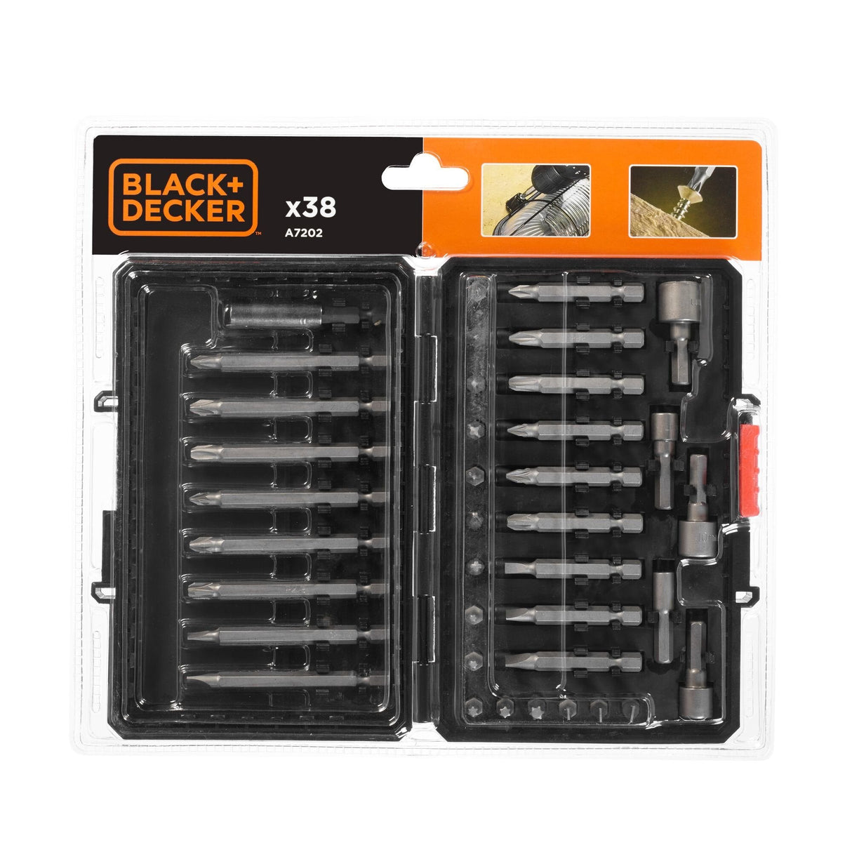 Kit De 38 Piezas Para Atornillar A7202-Xj Black+Decker