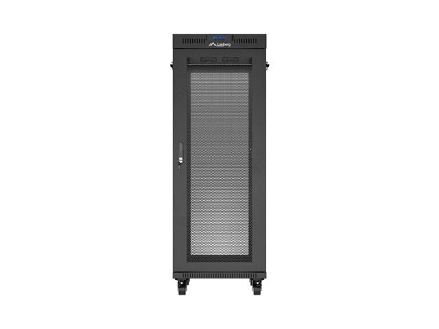 Lanberg Rack Cabinet 19 Free-Standing 32u 600x1000 Flat Pack Mesh Door Lcd Black