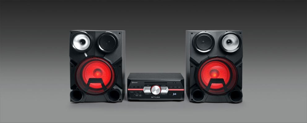 Microcadena  Muse M-80 Dj Black  300w Con Altavoces