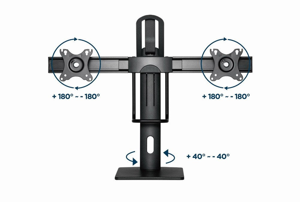 EAN 8716309127639 - Gembird MS-D2-01 soporte para monitor 68,6 cm (27") Escritorio Negro imagen 19