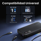 Ugreen 25742 Batería Externa Ión De Litio 10000 Mah Negro