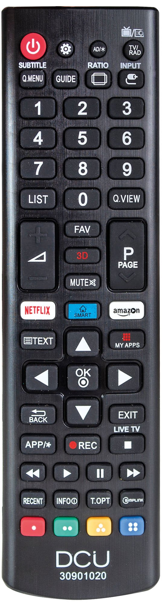 Dcu 30901020 Mando A Distancia Universal Para Televisores Lg Lcd/Led
