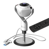 Cámara Web J5create Jvu368  De 360° Alimentada Por Ia Con Altavoz