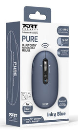 Port Designs Professional Bluetooth Mouse Built-In Usb-C Rechargeable Battery Up To 1 Month Autonomy Freewheel Technology