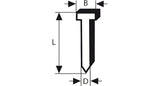 Pasadores De Cabeza Avellanada Bosch Professional Sk64-34 44g, 34° / 1,8 Mm / 15 Ga 4.000 Piezas, Para Clavadoras Inalámbricas Y Neumáticas 2608200521