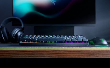 EAN 8886419345732 - Razer Huntsman Mini teclado Juego USB QWERTY Internacional de EE.UU. Blanco imagen 3