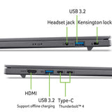 Portátil Acer Aspire 16 Ai A16-I71m-56b8, Copilot+ Pc, Intel Core Ultra 5 325, 16gb, 512gb Ssd, 16", W11 - Gris