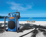 Sangean U-3 Azul Y Negro Radio Am Fm Portátil Sumergible Especial Para Exterior.