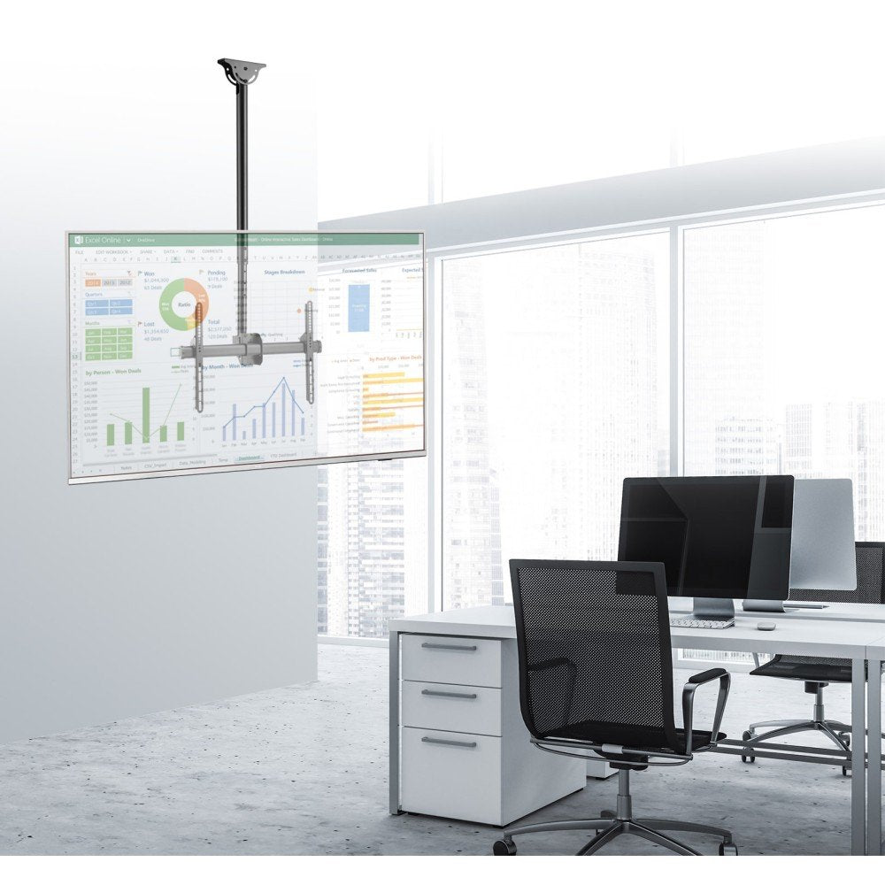 EAN 8057685309340 - Techly ICA-CPLB 946S soporte para pantalla de señalización 177,8 cm (70") Negro imagen 4