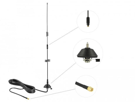 EAN 4043619125821 - DeLOCK 12582 antena para red Antena omnidireccional SMA 7 dBi imagen 3