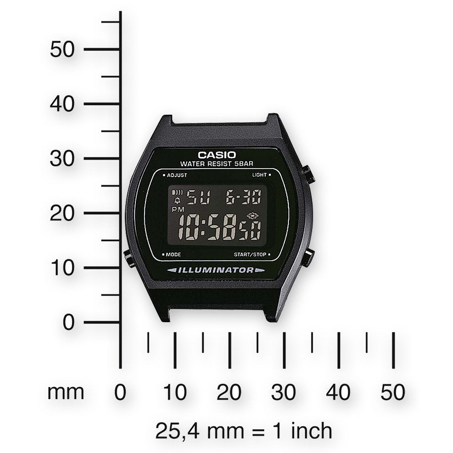 Reloj Digital Casio Vintage Edgy B640wb-1bef  39mm  Negro