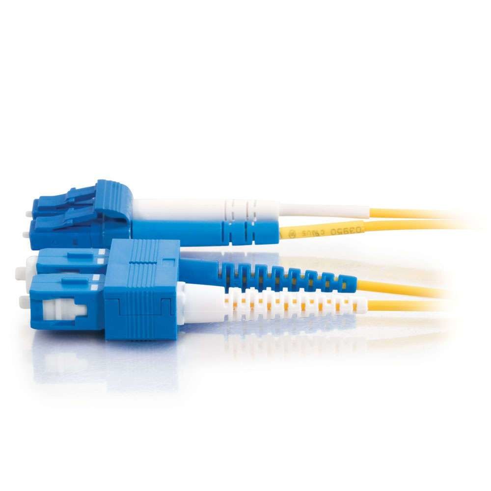 C2g Lc-Sc 9/125 Os1 Duplex Singlemode Pvc Fiber Optic Cable (Lszh) Cable De Interconexión Modo Sencillo Sc (M) A Modo Simple Lc (M) 2 M Fibra Óptica Impresión A Dos Caras 9/125 Micrones Os1 Sin Halógenos Amarillo