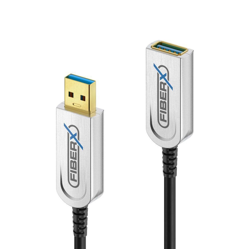 EAN 4251364732199 - FiberX FX-I650-010 cable USB USB 3.2 Gen 1 (3.1 Gen 1) 10 m USB A Negro, Plata imagen 1