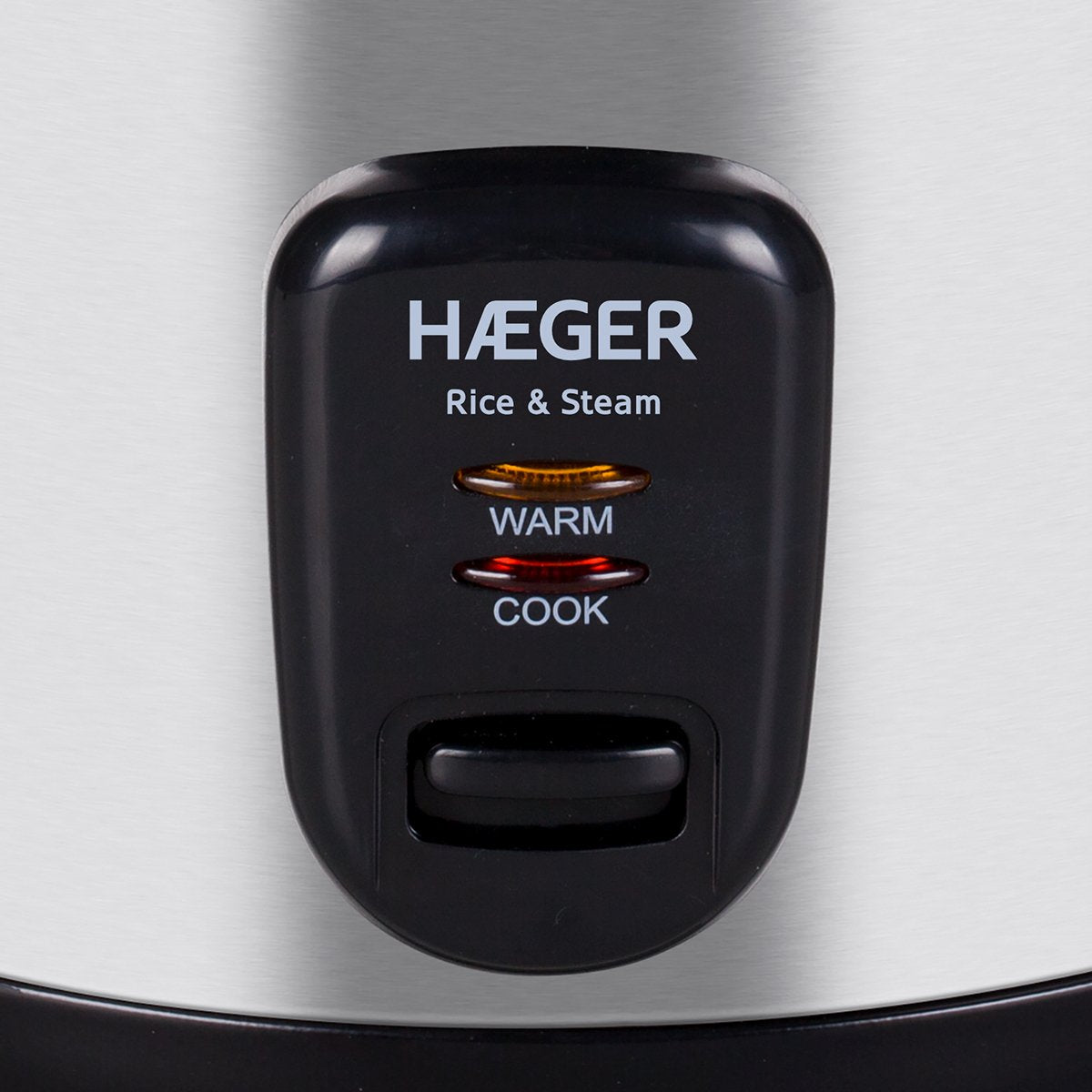 Arrocera Eléctrica Haeger Rice & Steam - 1,8 L, 700w, Acero Inoxidable