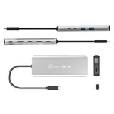 Estación De Conexión Hub Multipuerto J5create Usb4 8k 1x8k Hdmi/2xusb3.2/2xusb-C/Rj45 2.5g Plata Jcd403-N
