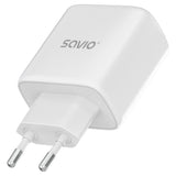 Cargador De Red Savio La-14 20w Con Power Delivery 3.0