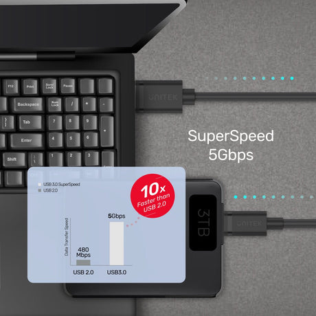 EAN 4894160047717 - UNITEK C14103BK-2M cable USB USB 3.2 Gen 1 (3.1 Gen 1) USB A USB C Negro imagen 4