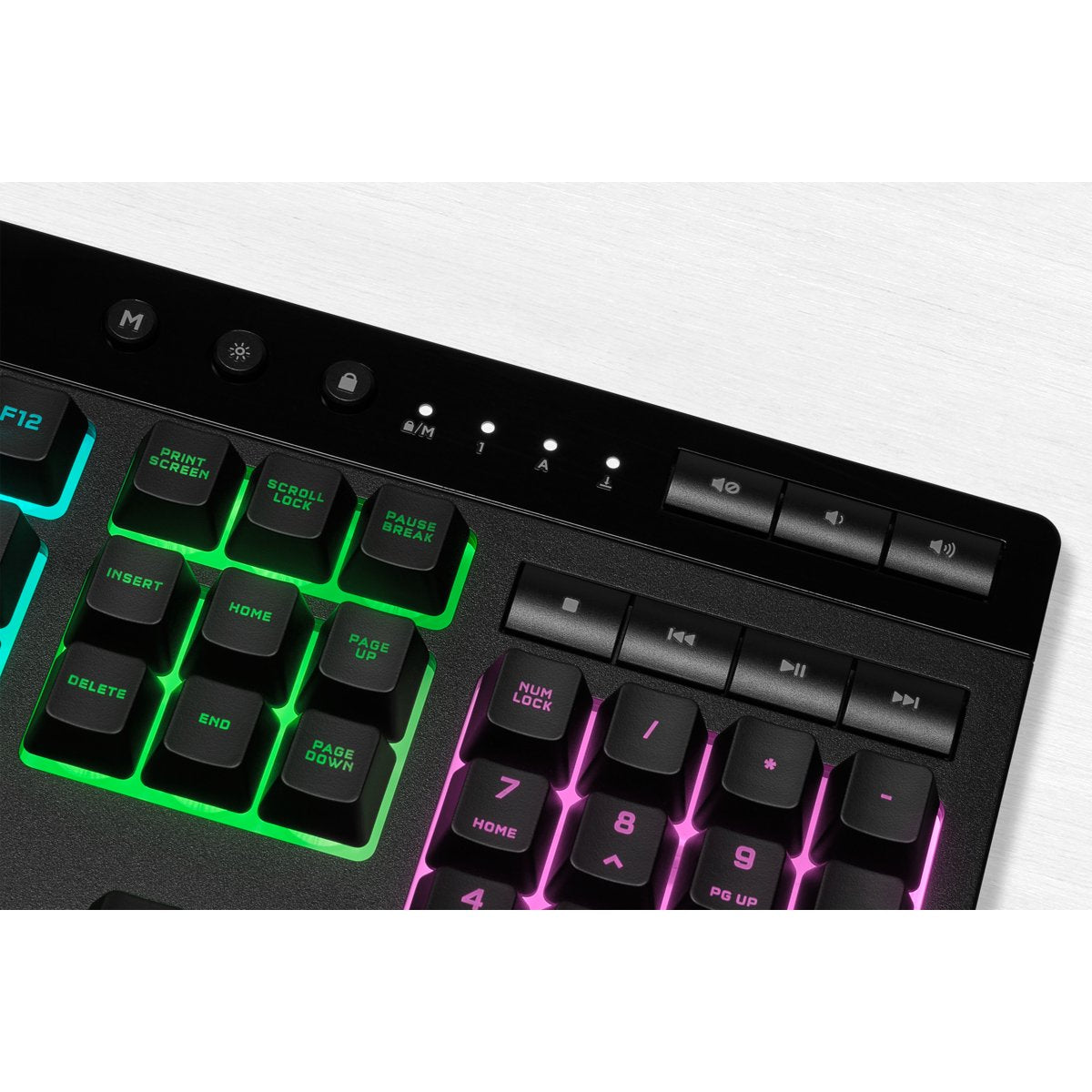 Teclado Alemán Corsair K55 Rgb Pro Usb Qwertz Negro
