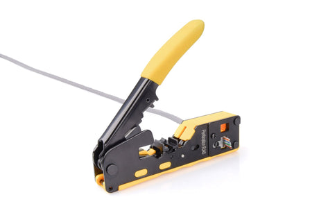 EAN 4016032482314 - Digitus DN-94025 crimpadora Herramienta para prensar Negro, Amarillo imagen 2