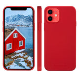 Dbramante1928 Greenland Carcasa Trasera Para Teléfono Móvil A Presión 100 % De Plástico Reciclado Rojo Manzana De Caramelo Para Apple Iphone 12 Mini