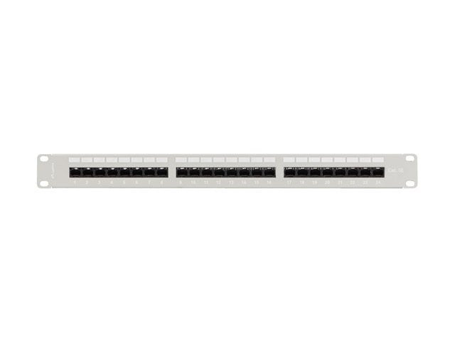 Lanberg Patch Panel 24 Port 1u 19" Cat.5e Utp With Cable Organizer Black