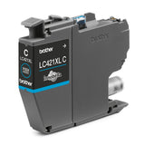 Tinta Original Brother Lc-421xlc Lc421xlc Alta Capacidad Cian