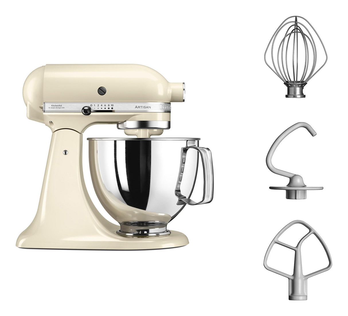Kitchenaid 5ksm125eac Batidora De Varillas 300 W Crema De Color