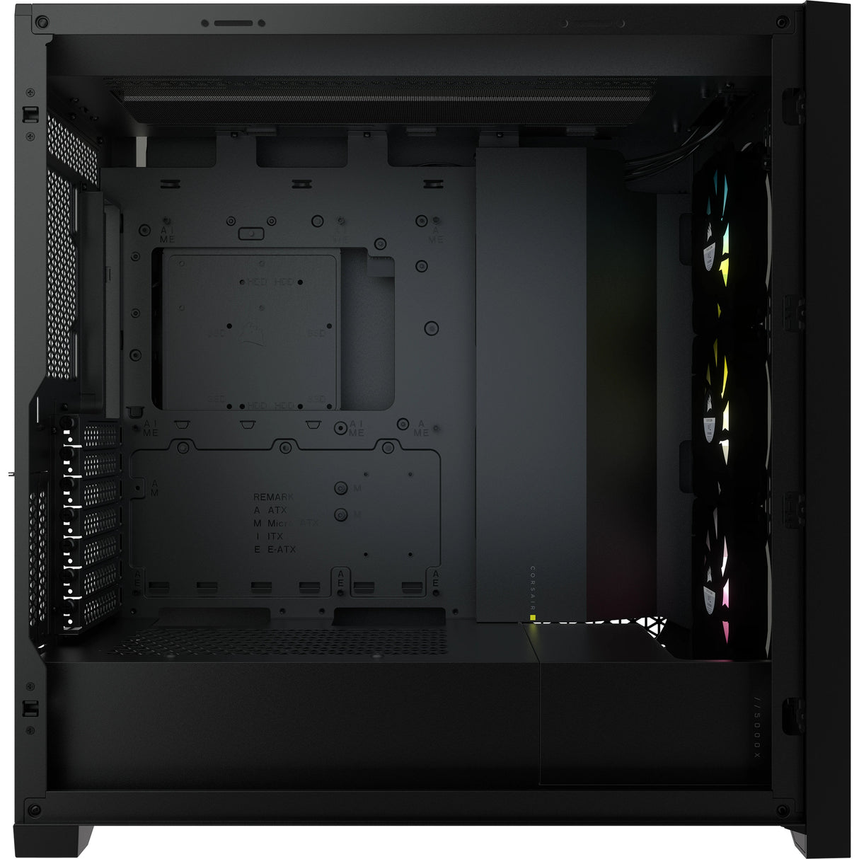 Caja Pc Corsair Icue 5000x Cristal Templado Negra