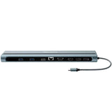 Docking Usb Tipo-C Canyon Cns-Hds90 1xvga 2xhdmi 1xdisplayport 3xusb 1xrj45 1xaudio 1xusb Tipo-C 1xusb Tipo-C Pd 1xlector Tarjetas