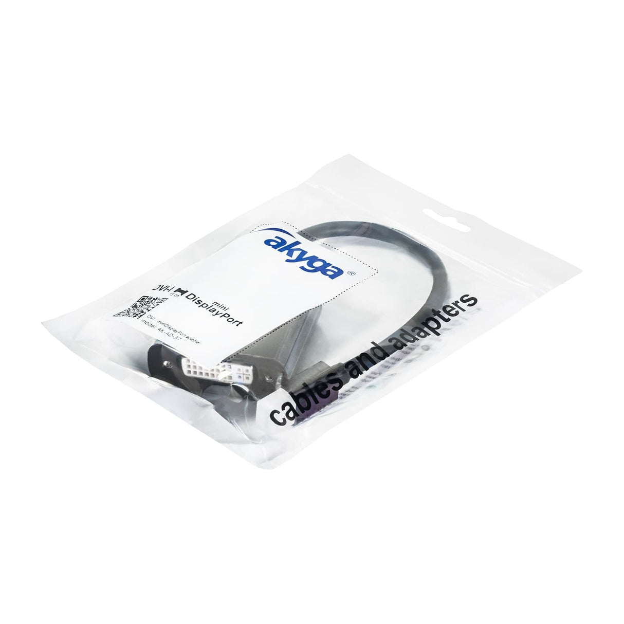 EAN 5901720133328 - Akyga AK-AD-37 adaptador de cable de vídeo 0,15 m DVI Mini DisplayPort Negro imagen 4