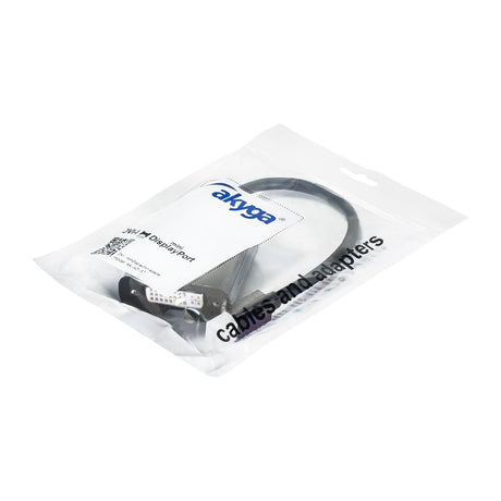 EAN 5901720133328 - Akyga AK-AD-37 adaptador de cable de vídeo 0,15 m DVI Mini DisplayPort Negro imagen 4