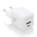 Aisens Cargador Gan 20w - 1xusb-C Pd3.0 Qc4.0 - 1xusb-A Qc3.0 - Blanco