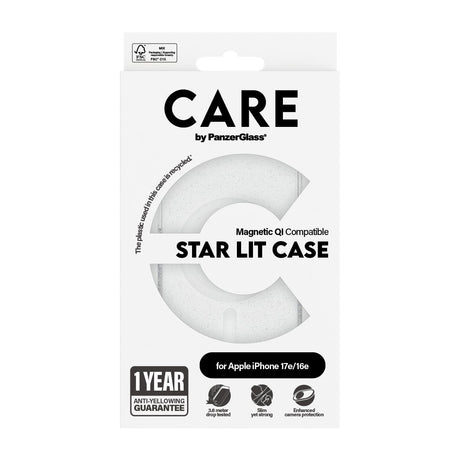 EAN 5715685021015 - PanzerGlass CARE™ by ® Star Lit Case w. White Qi Compatible iPhone 17e | 16e funda para teléfono móvil Tr imagen 3