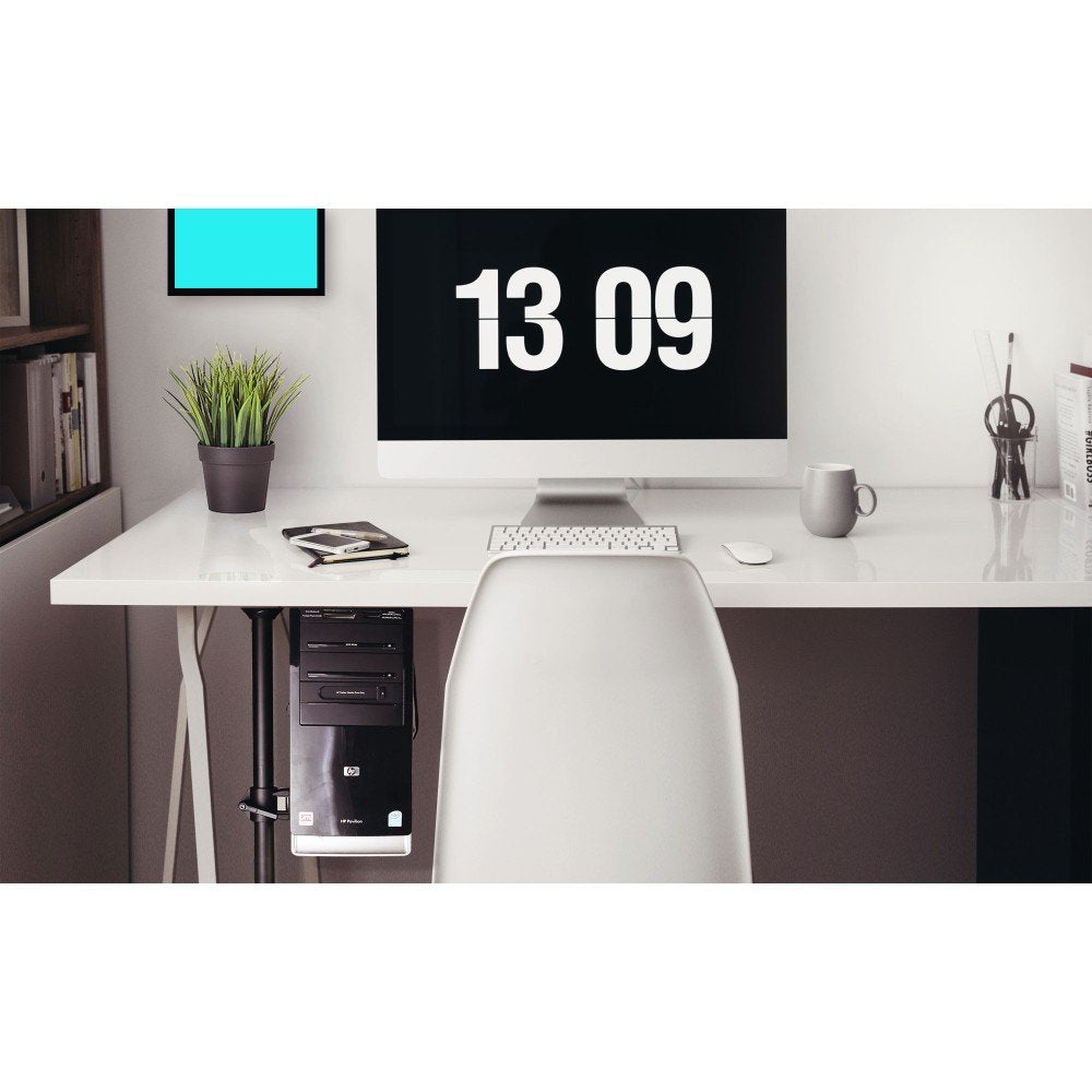 Techly Pc Holder For Desk Side Board Or Wall Mount Or Under Desk