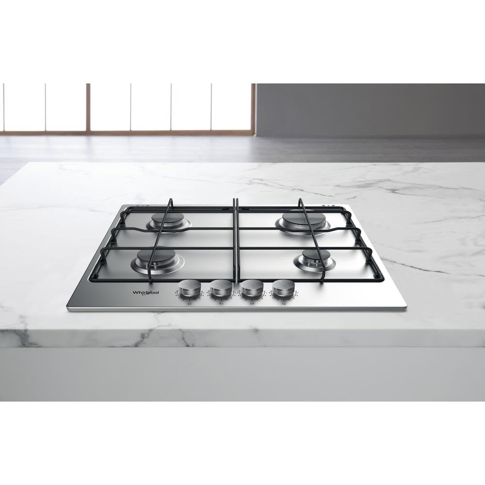 Whirlpool Tgml 650 Ix Hobs Plata Integrado Encimera De Gas 4 Zona(S)
