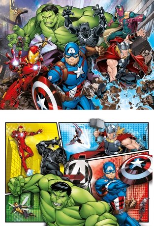 Puzzle Vengadores Avengers Marvel 2x60 Piezas