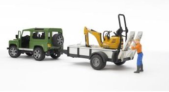 Bruder Land Rover Defender Con Remolque 02593