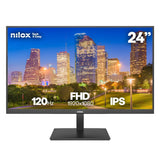 Monitor  Nilox  24 Ips 120 Hz Hdmi Y Dp (24") 1920 X 1080 Pixeles Full Hd Negro